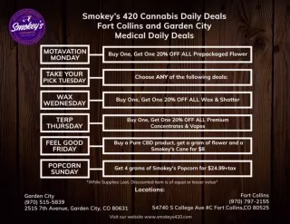 Recreational and Medical Cannabis Daily Deals