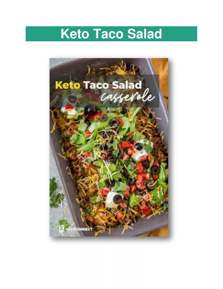 keto taco salad