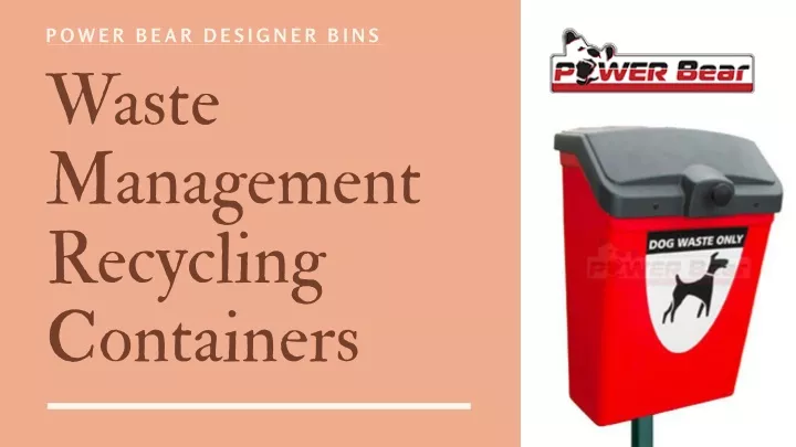 power bear designer bins