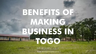benefits of making business in togo