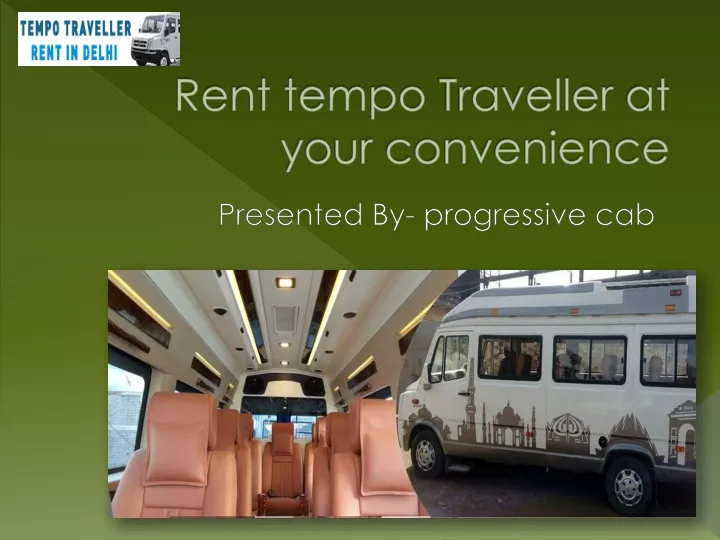 rent tempo traveller at your convenience