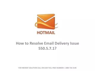 how to resolve email delivery issue 550 5 7 1