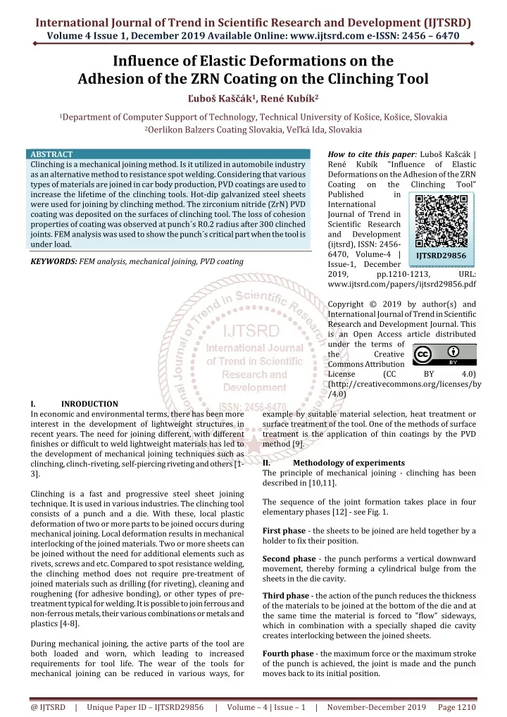 international journal of trend in scientific