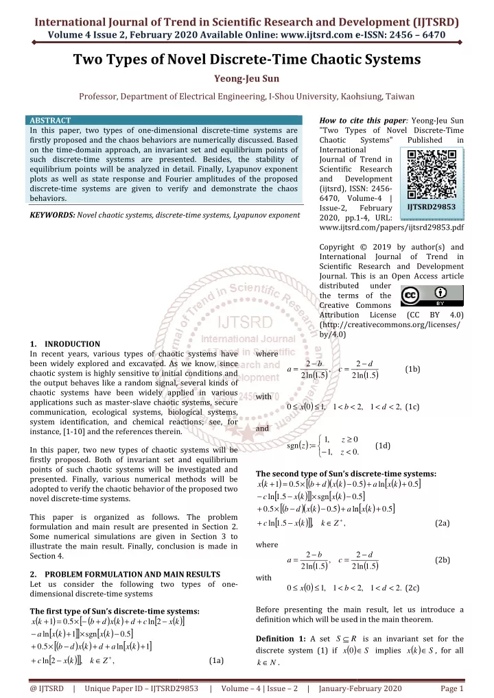 international journal of trend in scientific