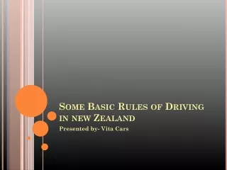 some basic rules of driving in new zealand