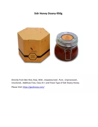 sidr honey doany 950g