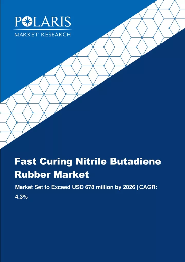 fast curing nitrile butadiene rubber market