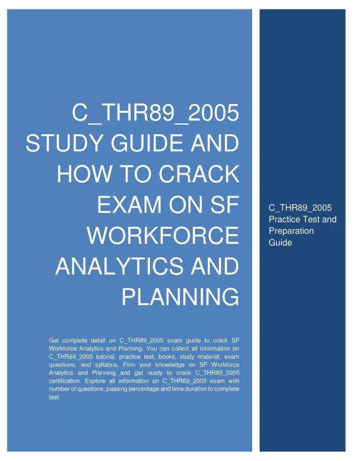 c thr89 2005 study guide and how to crack exam