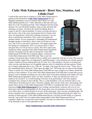 cialix male enhancement boost size stamina