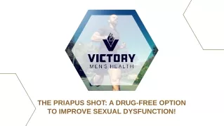 Improve Sexual Dysfunction With The Priapus Shot