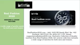 real fashion 2020