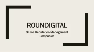Roundigital-Online Reputation management companies