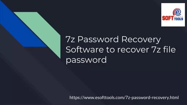 7z password recovery software to recover 7z file
