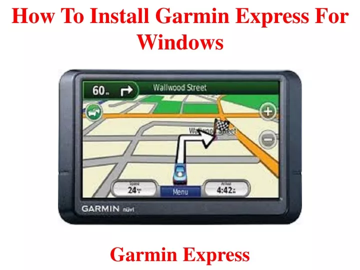 how to install garmin express for windows
