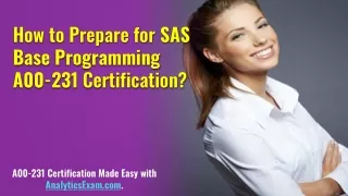 how to prepare for sas base programming