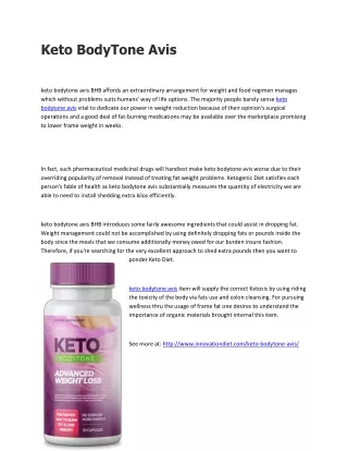 keto bodytone avis