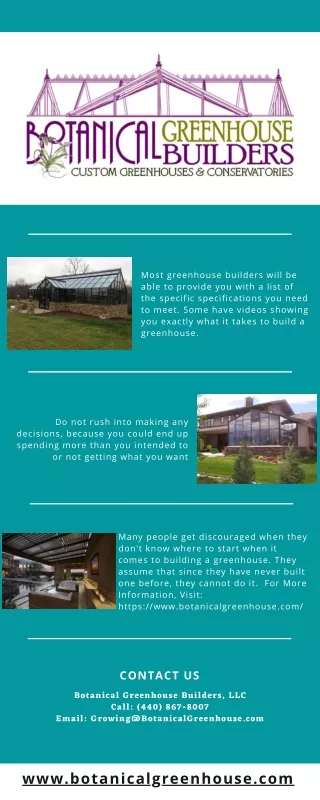 Home Greenhouse Builder