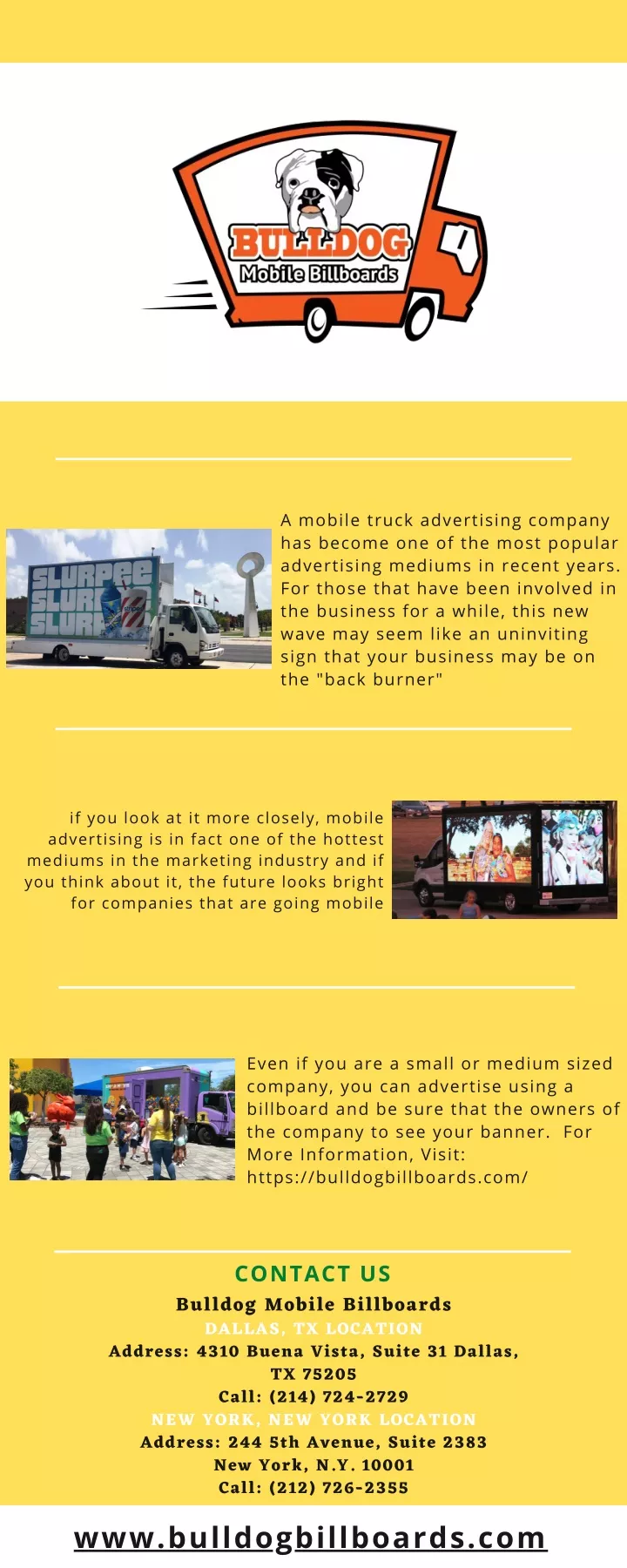 a mobile truck advertising company has become