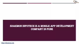 sdaemon infotech is a mobile app development company in pune