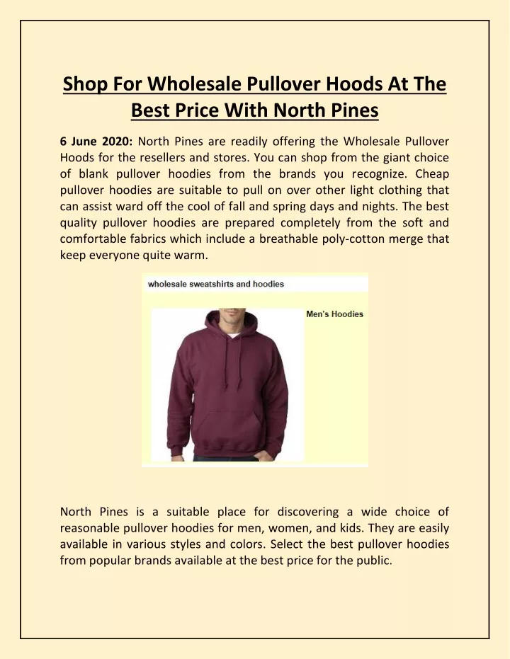 shop for wholesale pullover hoods at the best
