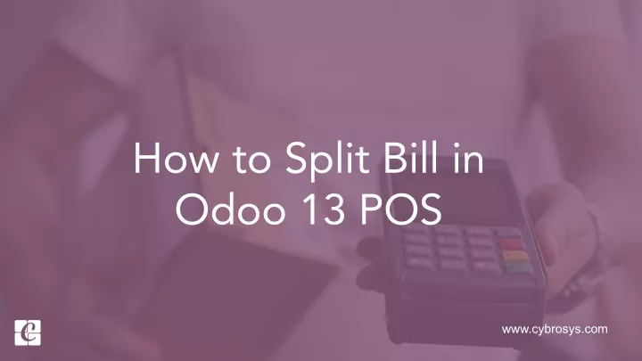 how to split bill in odoo 13 pos