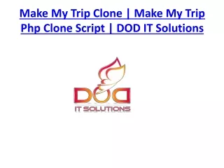 make my trip clone make my trip php clone script dod it solutions