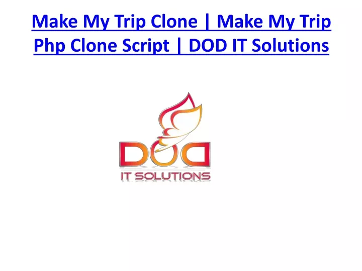 make my trip clone make my trip php clone script dod it solutions