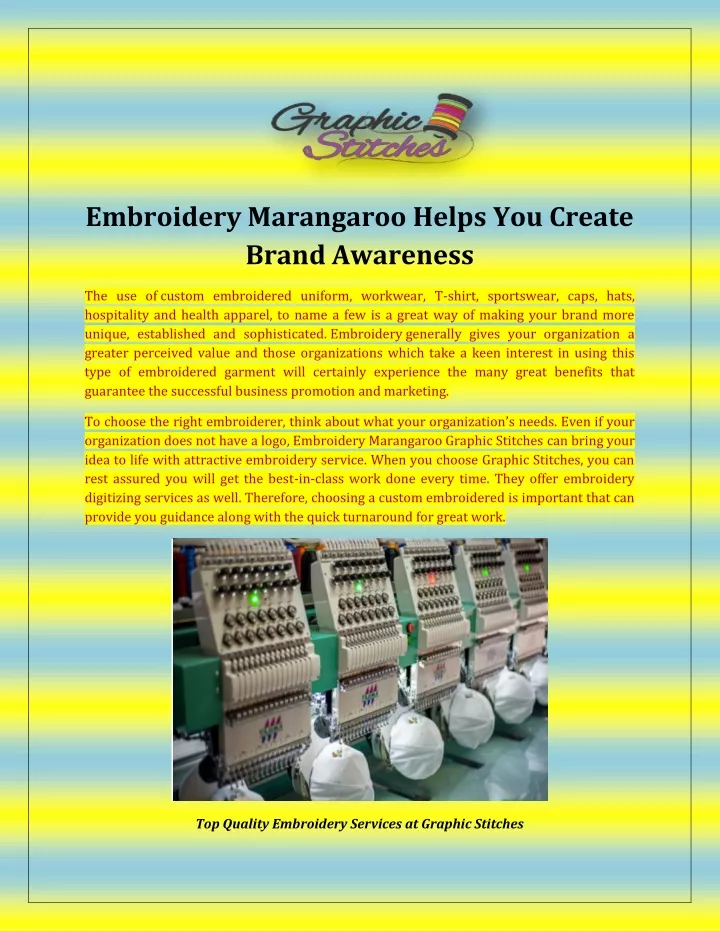 embroidery marangaroo helps you create brand
