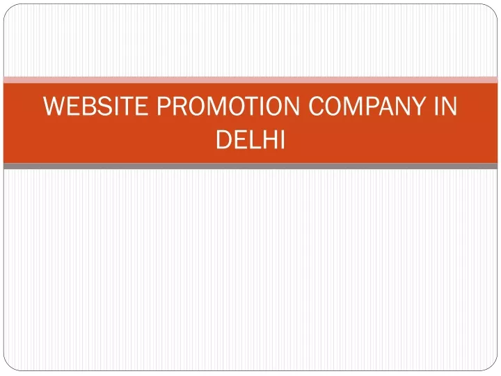 website promotion company in delhi