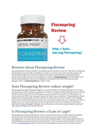 Floraspring Review