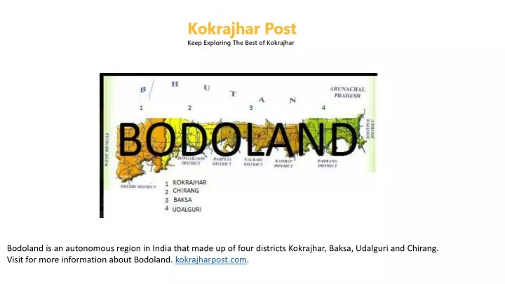 bodoland is an autonomous region in india that