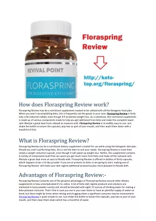 Floraspring Review