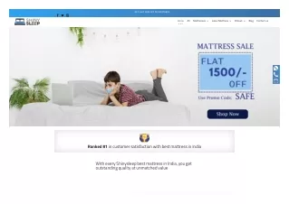 Buy Best Mattress in India Online with 10 yrs of Warranty - Shinysleep
