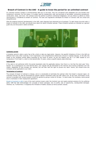 breach of contract in the uae a guide to know