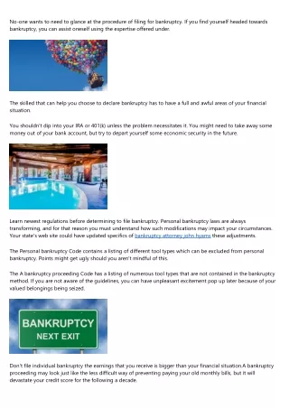 Individual bankruptcy: What You Should Know