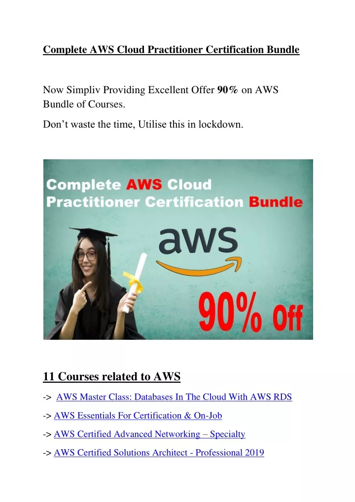 complete aws cloud practitioner certification