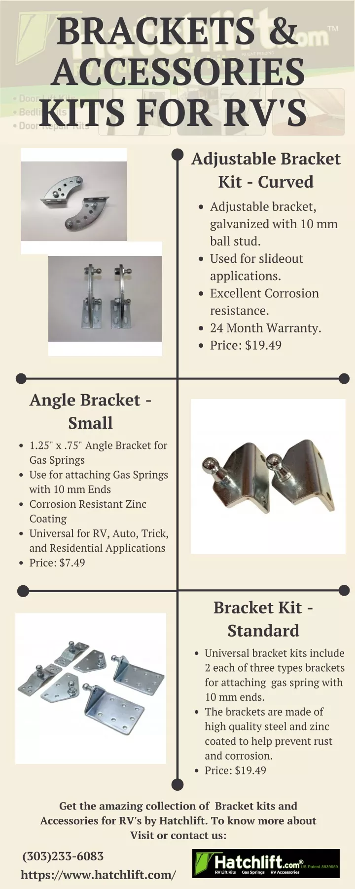 brackets accessories kits for rv s