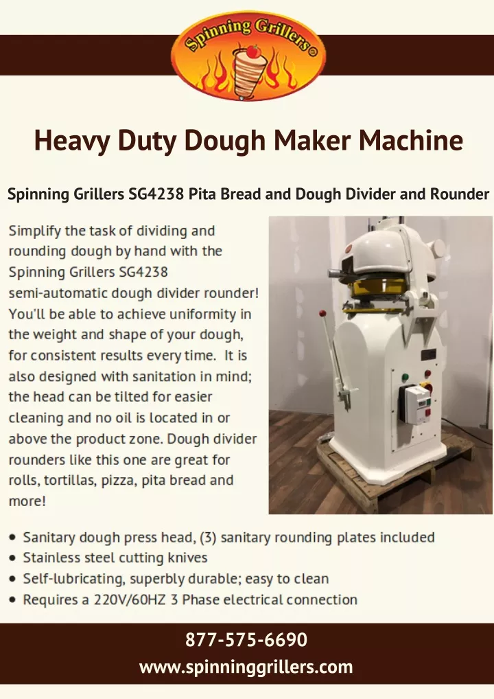 heavy duty dough maker machine
