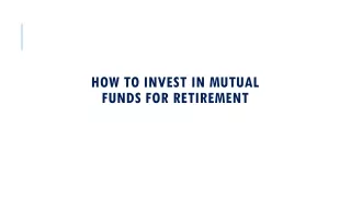 how to invest in mutual funds for retirement
