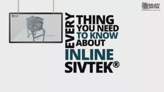 Everything You Need To Know About inline vibro sifter