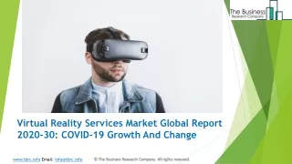 virtual reality services market global report 2020 30 covid 19 growth and change