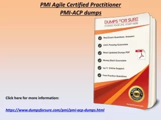 Download Real PMI PMI-ACP Exam Questions Answers - PMI-ACP Dumps PDF
