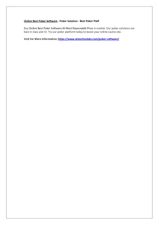 online best poker software poker solution best