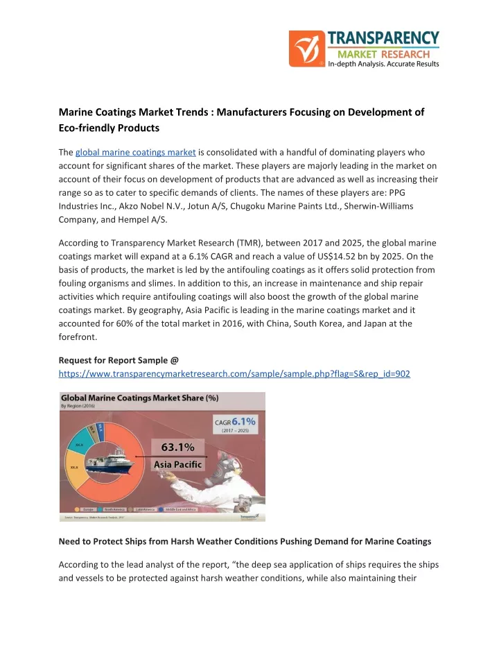 marine coatings market trends manufacturers
