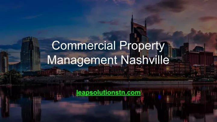 commercial property management nashville