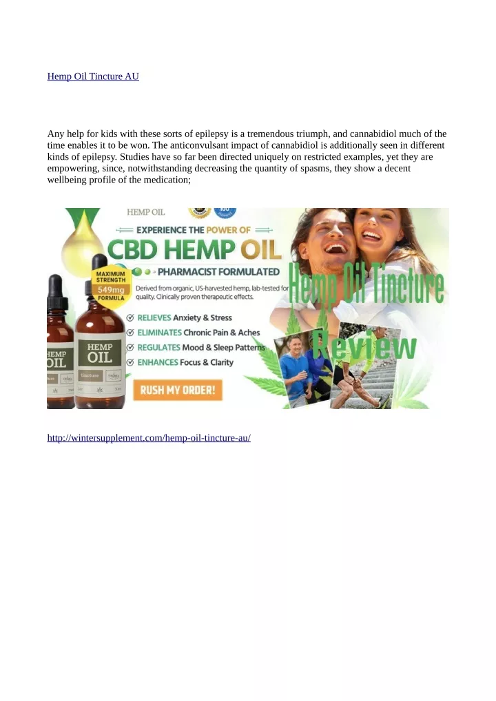hemp oil tincture au