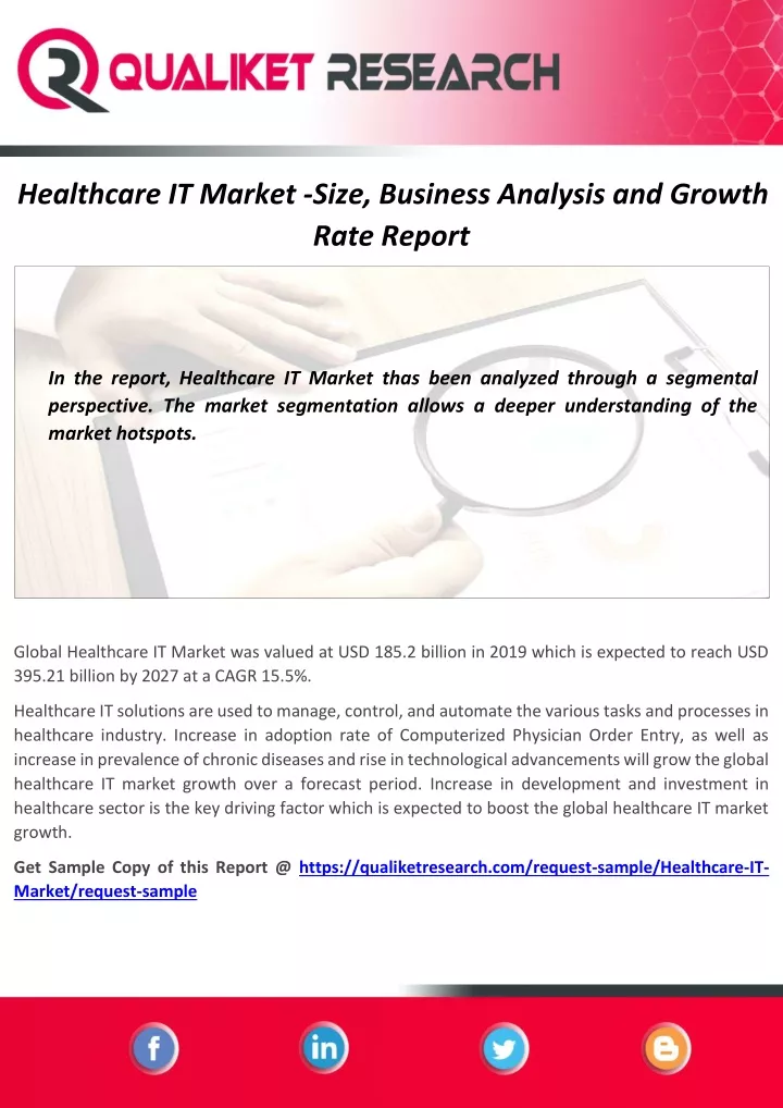 healthcare it market size business analysis