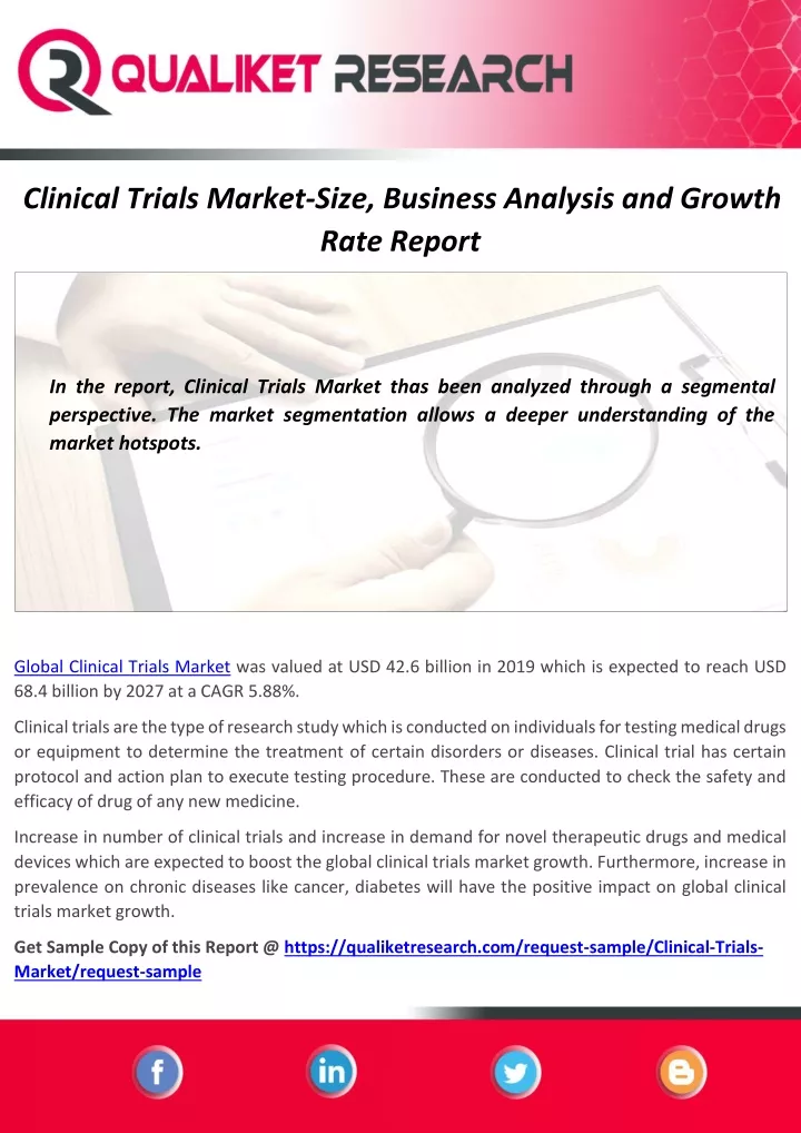 clinical trials market size business analysis