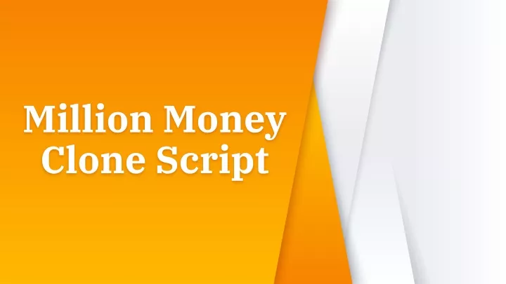 million money clone script