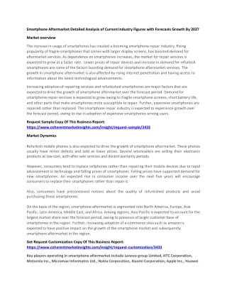 smartphone aftermarket detailed analysis